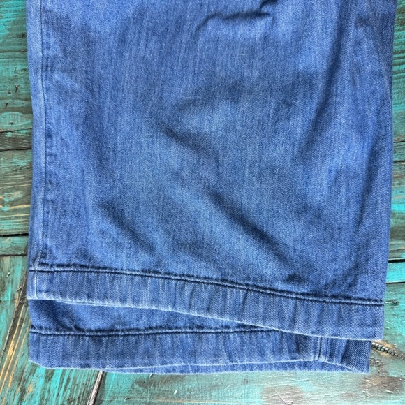 Old Navy Sleeveless Tie-Belt Utility Jean Jumpsuit Size Large Missing Belt - Picture 13 of 14